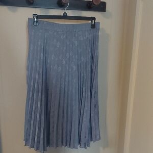 Max Studio Blue Pleated Skirt